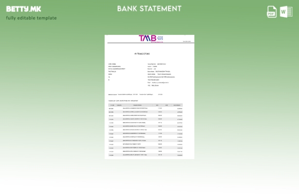 Модерен стил на Индија TAB шаблон за збор страници за извод од банка